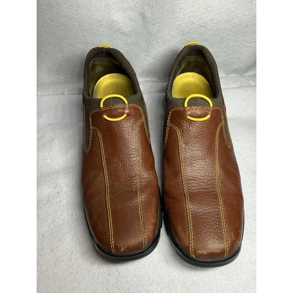 Cole HaanxNike Air Waterproof Men's 8.5B Brown Leather Slip On Casual Comfort